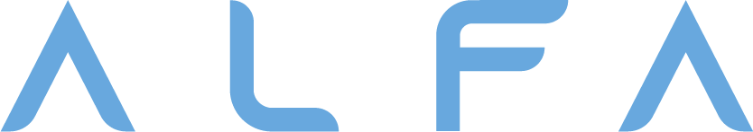 logo alfa blu